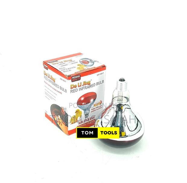 250w Red Infrared Bulb for Chick and Animal Warmth - thumbnail 2
