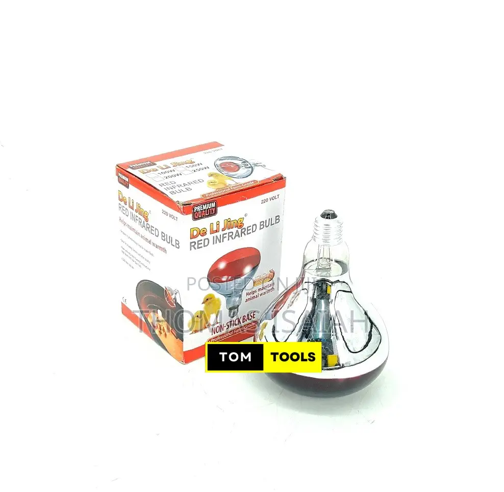 250w Red Infrared Bulb for Chick and Animal Warmth
