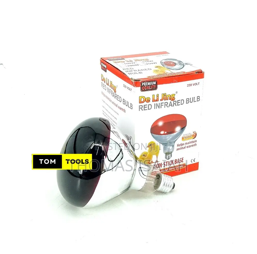 250w Red Infrared Bulb for Chick and Animal Warmth