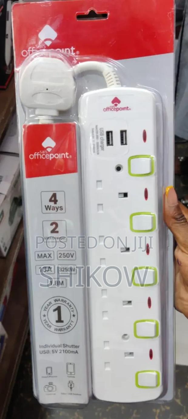 Office Point Extension 4way With Usb (Extension) - main view