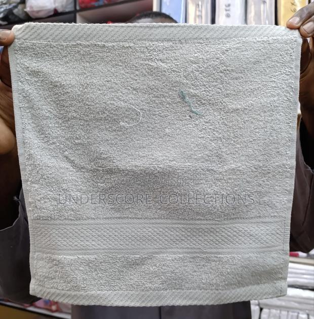 Classy Wooled Grey Face Towels - main view
