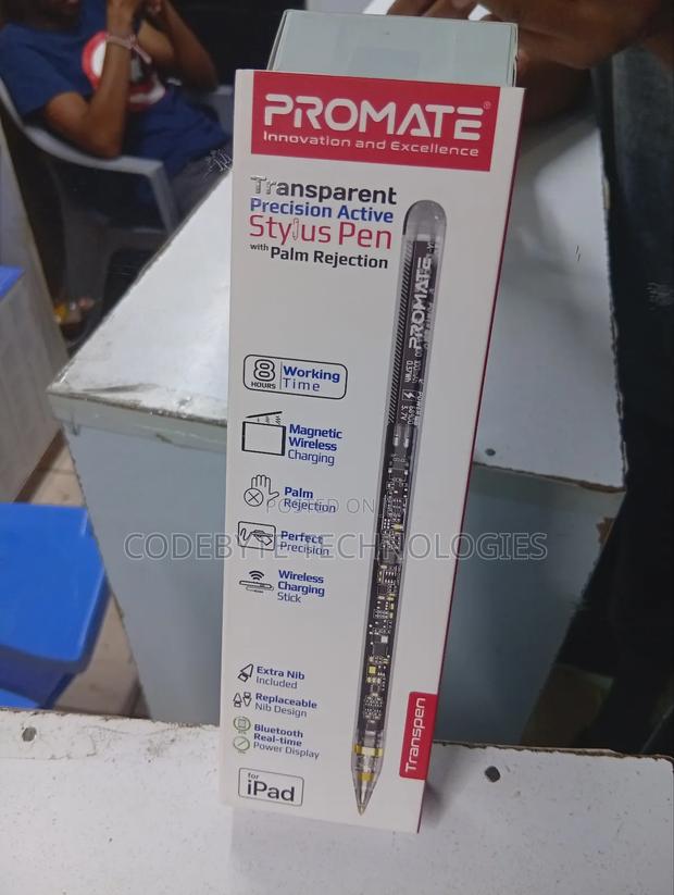 Transparent Precision Active Stylus Pen With Palm Rejection - thumbnail 3