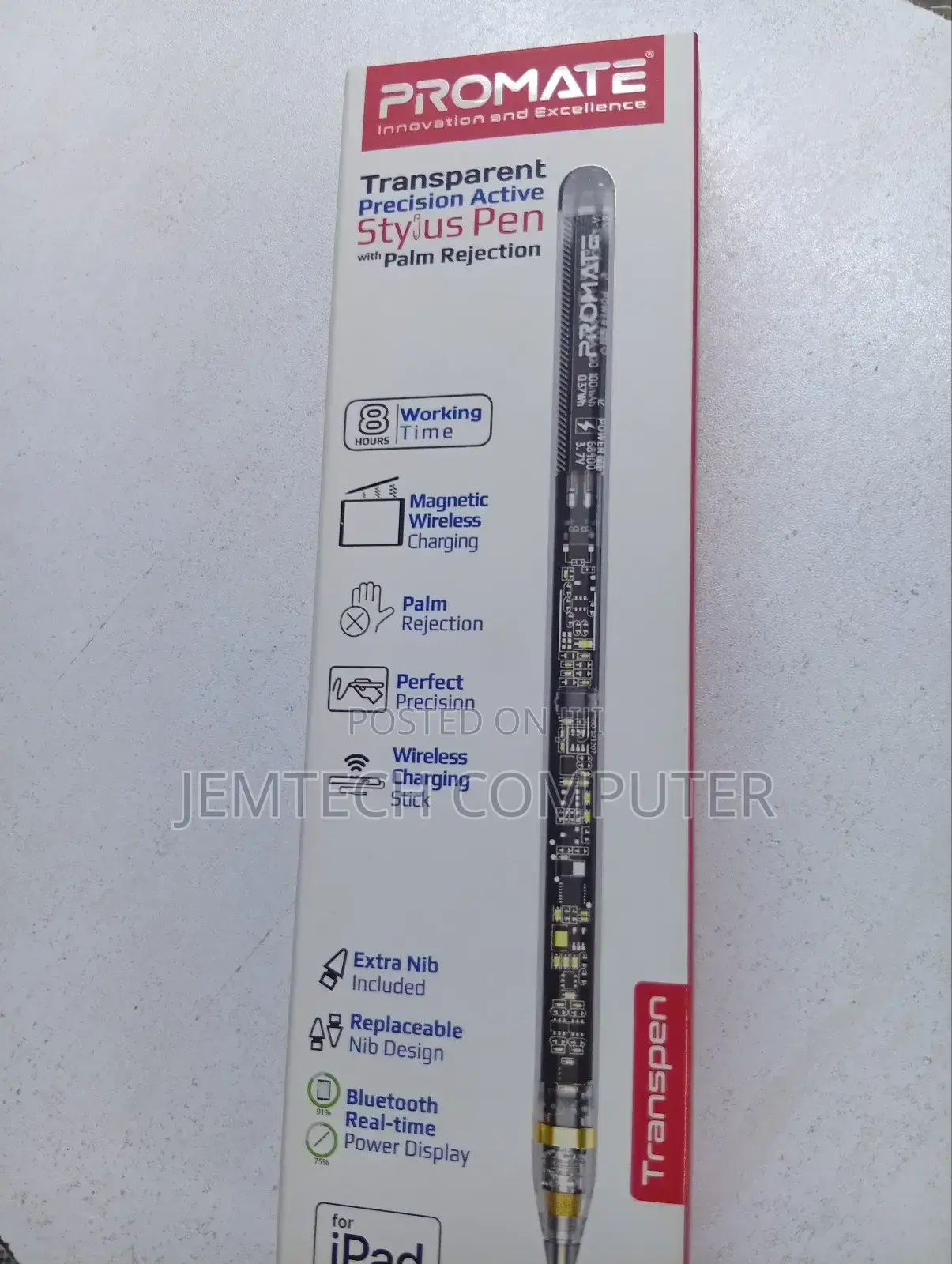 Transparent Precision Active Stylus Pen With Palm Rejection