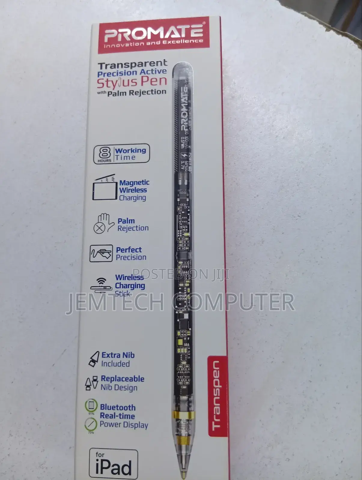 Transparent Precision Active Stylus Pen With Palm Rejection