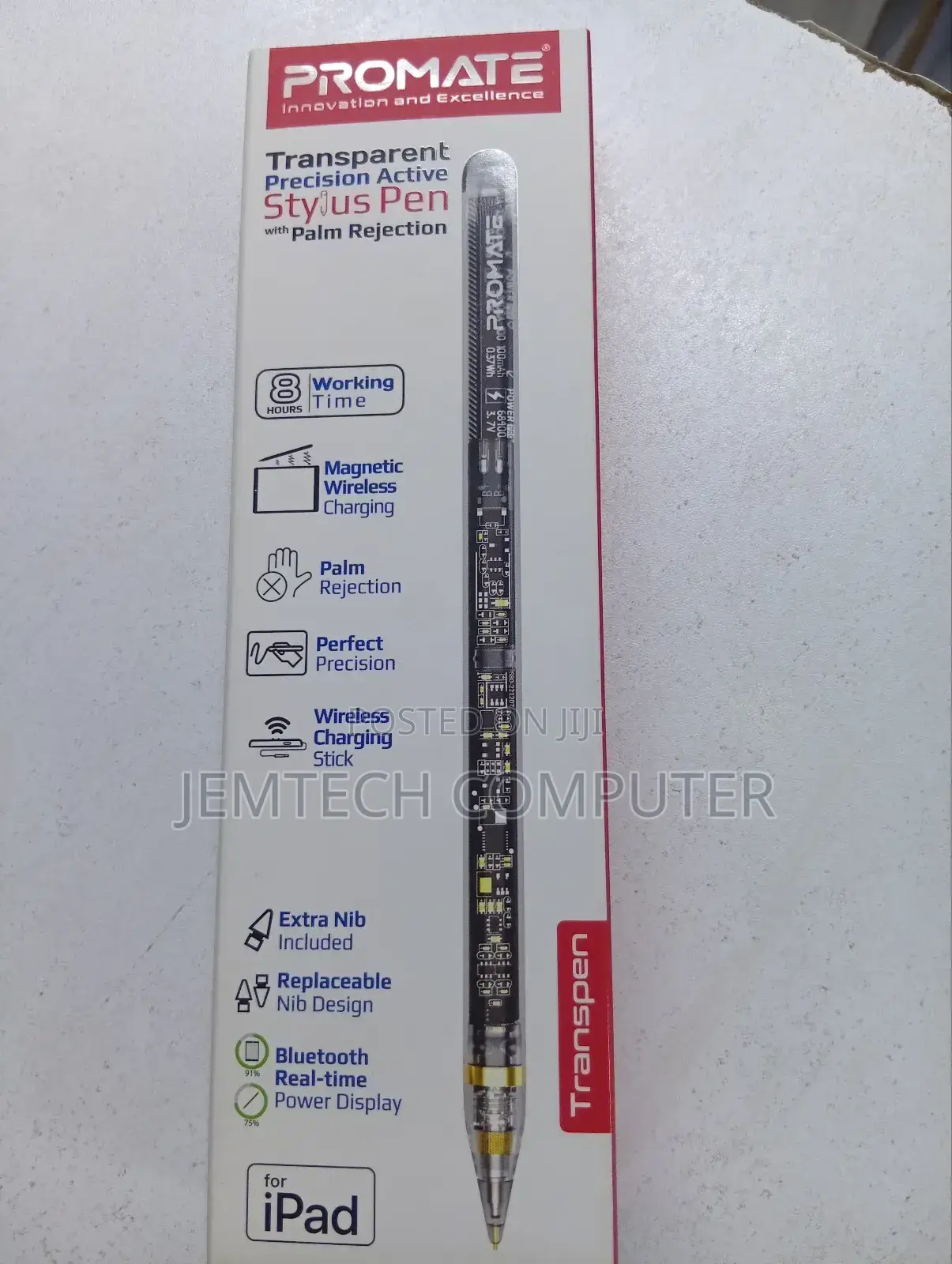 Transparent Precision Active Stylus Pen With Palm Rejection