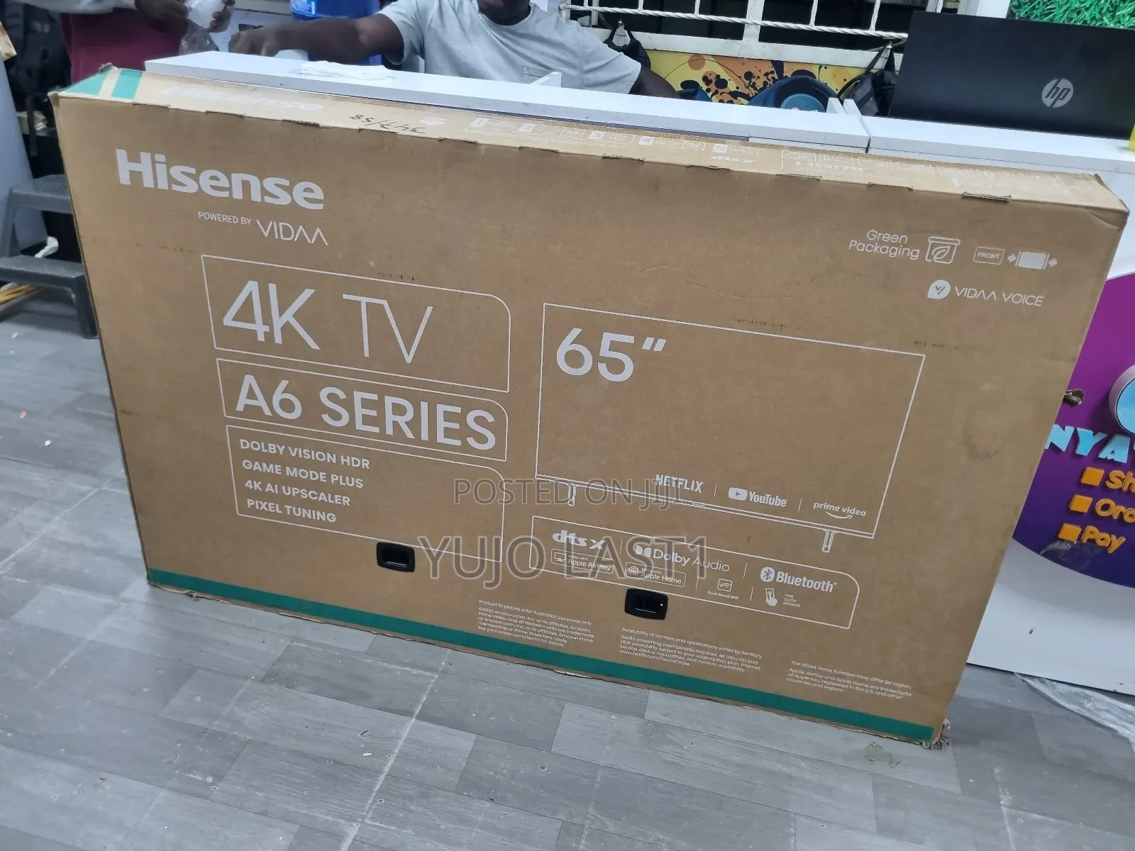 Hhisense 65 65a6n (New Model 2025) Uhd Smart Frameless Tv