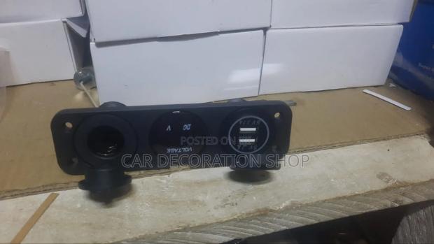 Dual Usb Car Charger 12v Cigarette Lighter Panel - main view