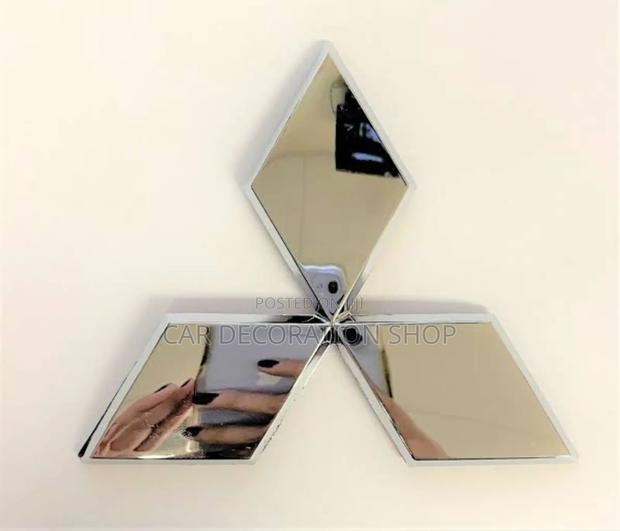 Silver Mitsubishi Star Logo Available in Different Sizes