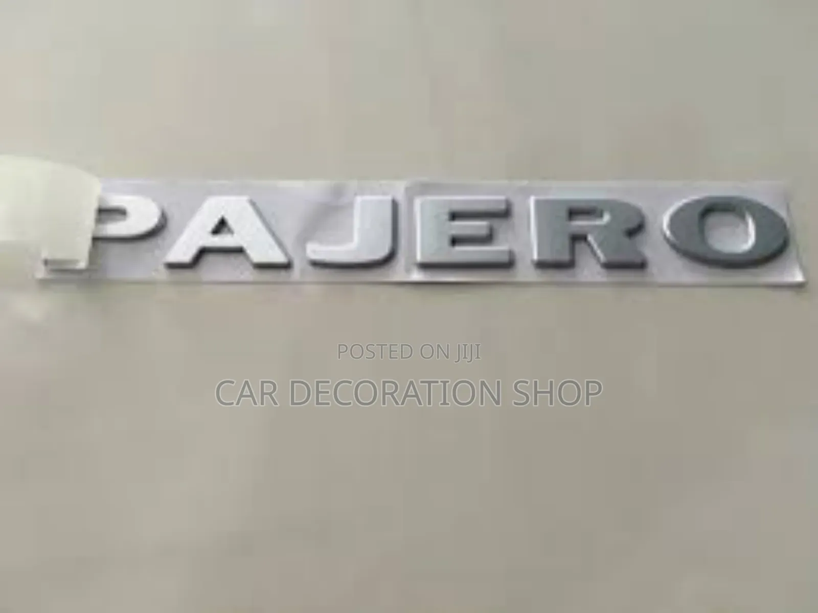 Pajero Chrome Bonnet Decal Replacement Letter Badge