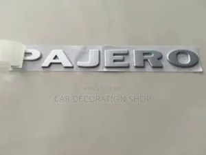 Pajero Chrome Bonnet Decal Replacement Letter Badge