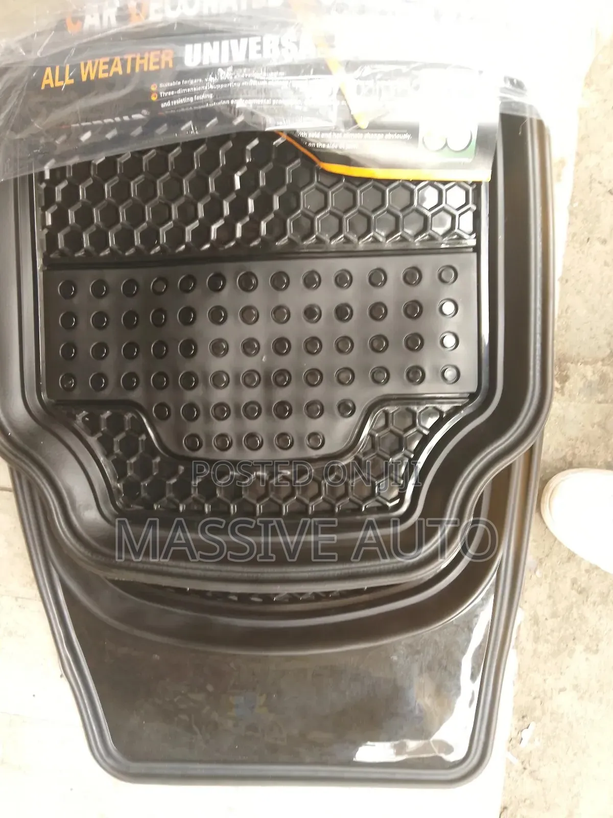 Buy 5 PCS Clear Black Mats/ Clear Black Car Mats