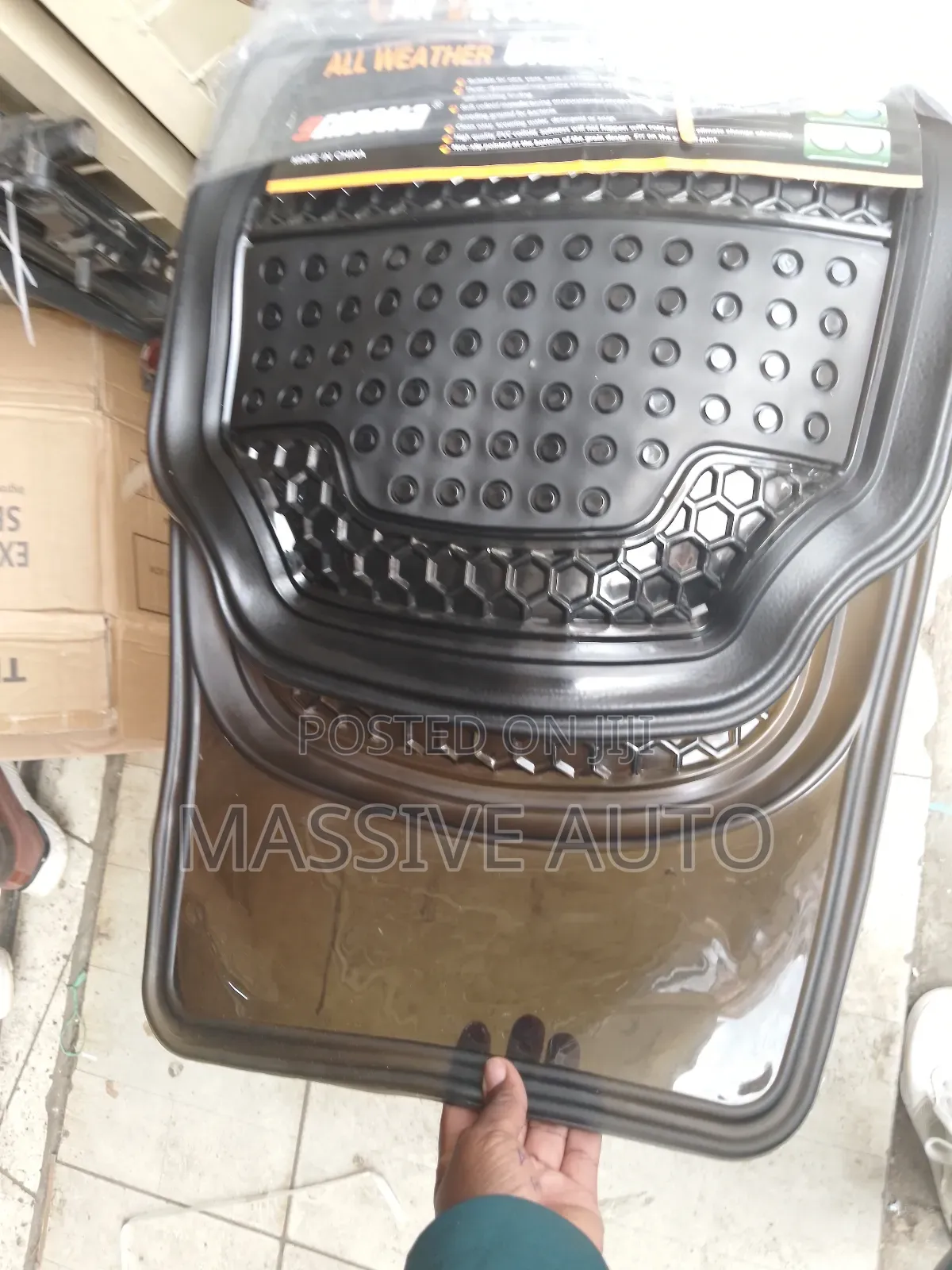 New Improved 5 PCS Car Mats/ Clear Black Car Mats