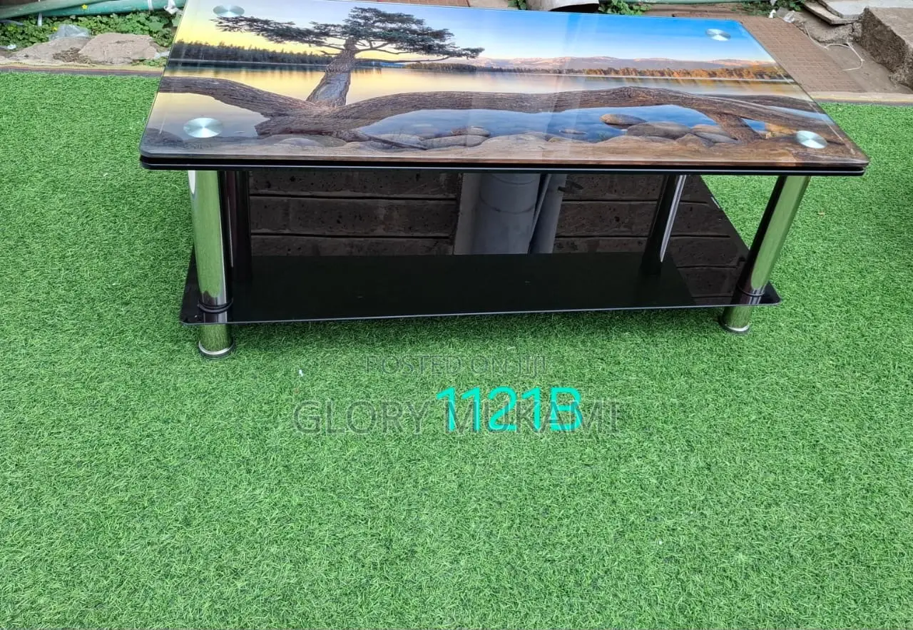 Brown Marble Coffee Table Set