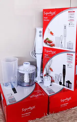 White  Signature 4 in One Hand Blenders