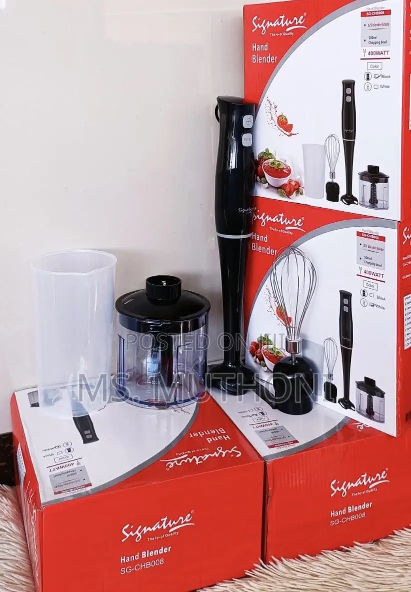 Black Quality Signature 4 in 1 Hand Blender