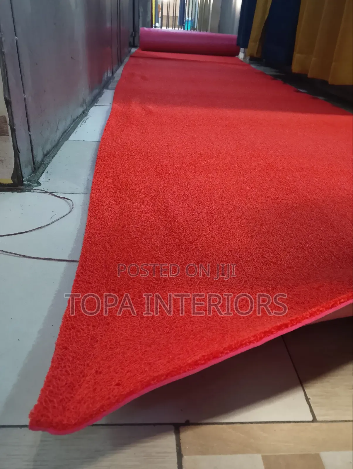 Outdoor Walkway Red PVC Antislip Rugs