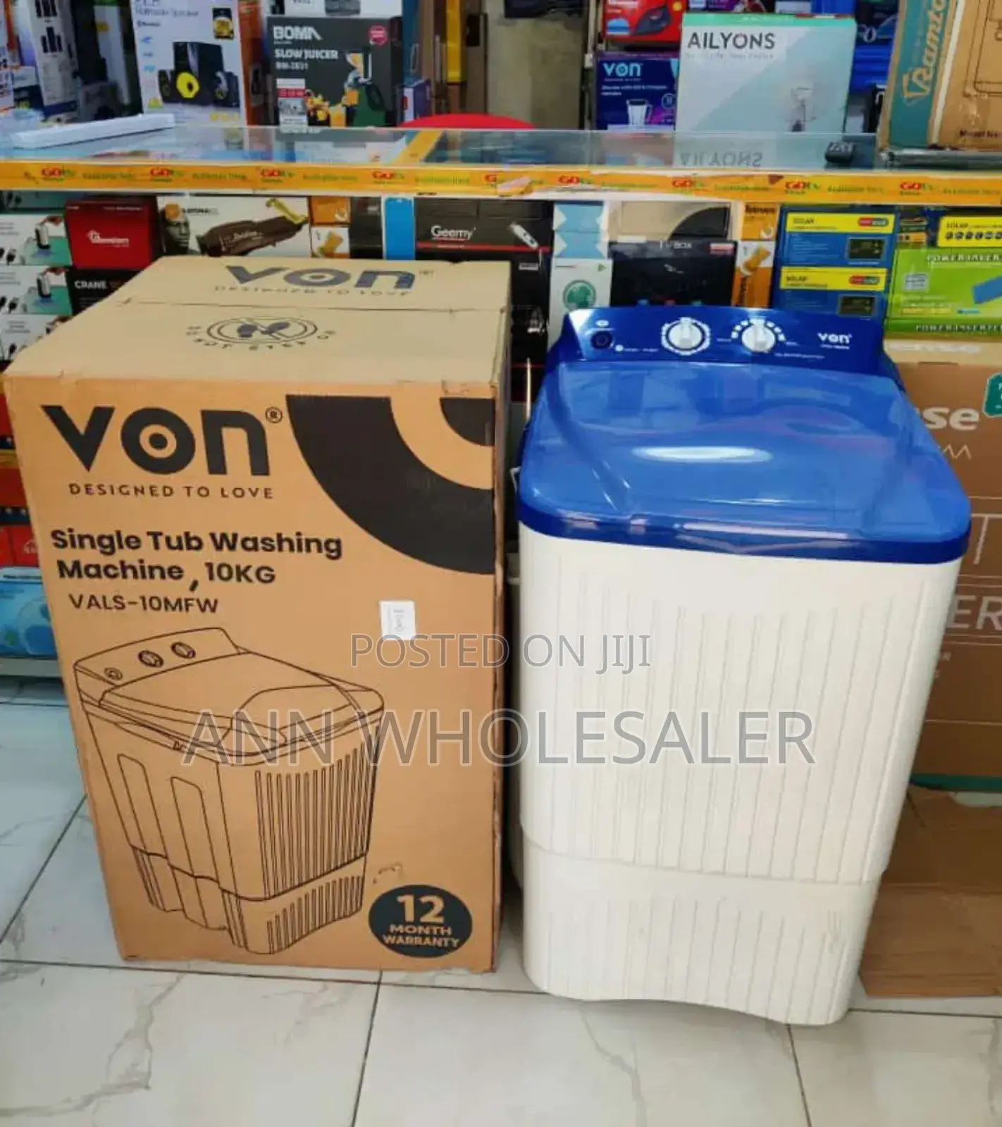 New Arrival 10 KGS Von Washing Machine