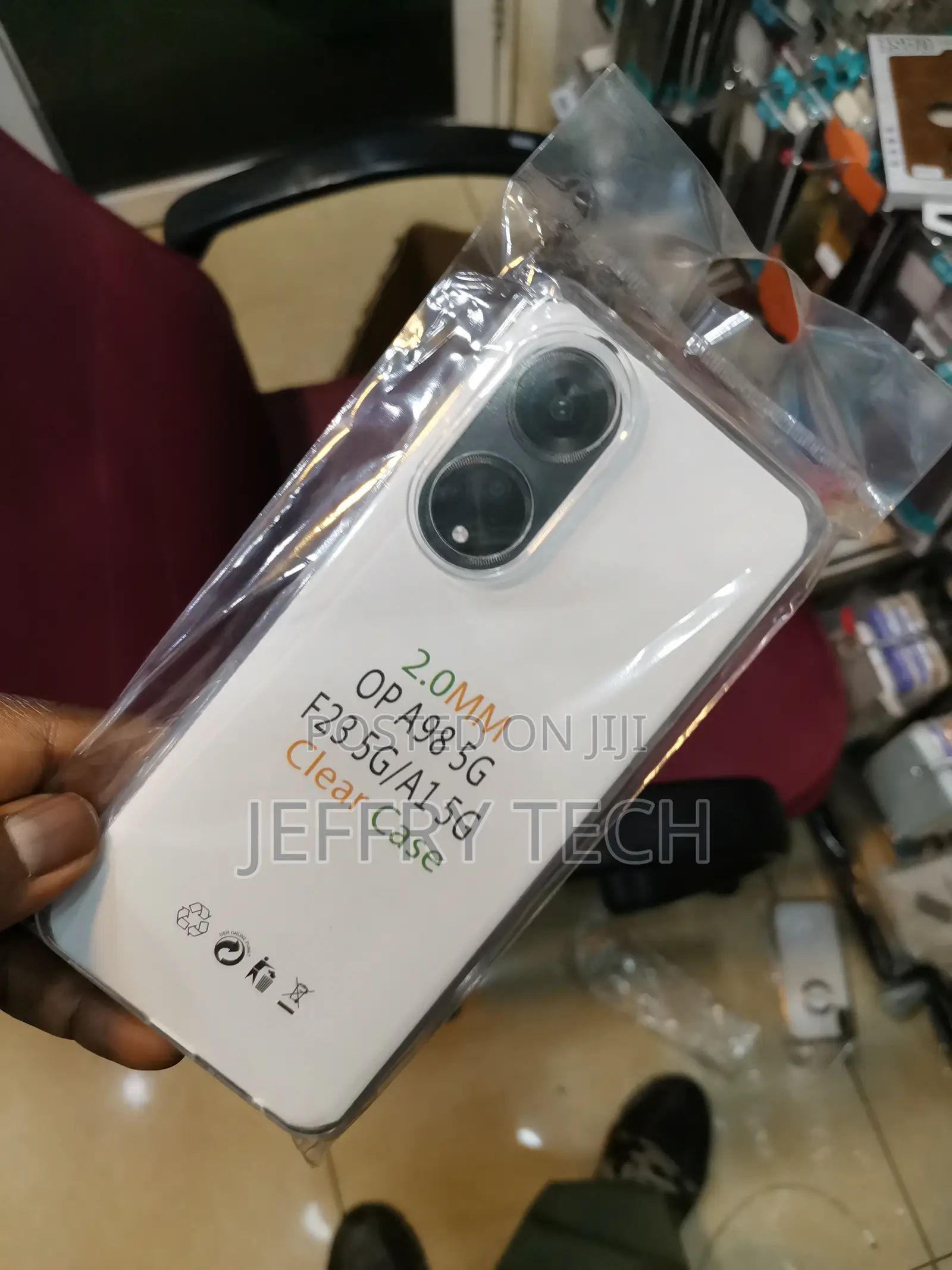 Luxury Shield Back Cover for Oppo A98 5g F23 (Transparent
