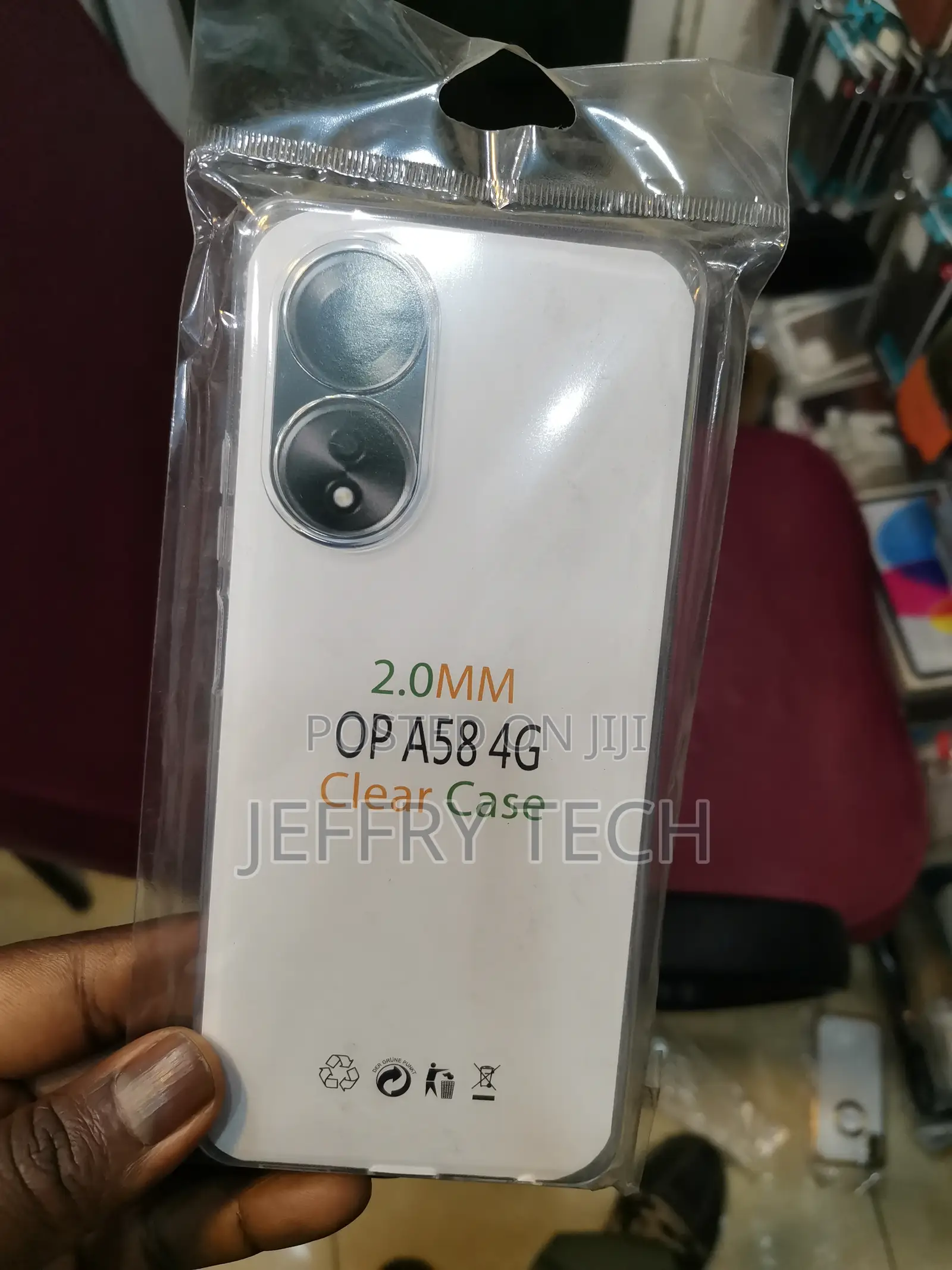 Gorilion Back Cover for Oppo A58 4g (Transparent, Flexible,