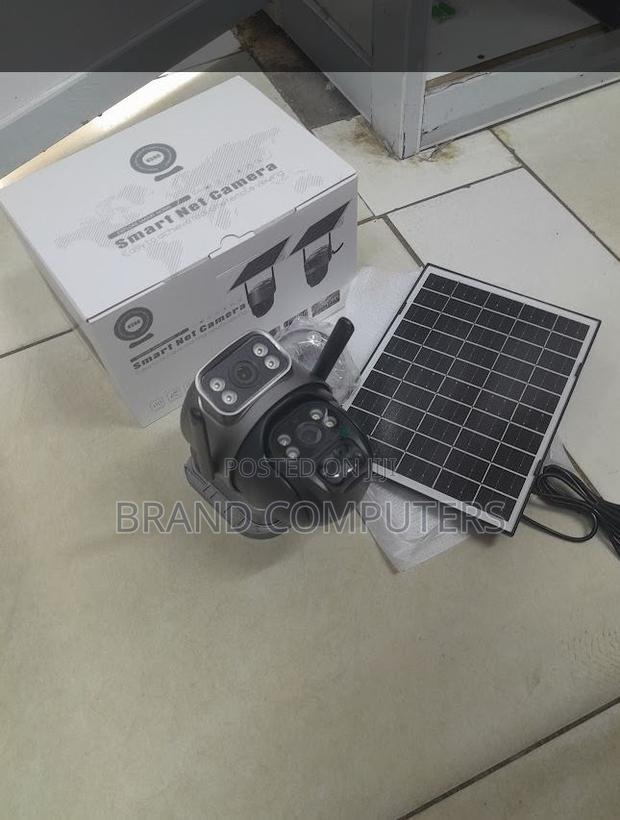 V380 Pro Wifi Camera With Solar Double Lens PTZ Camera