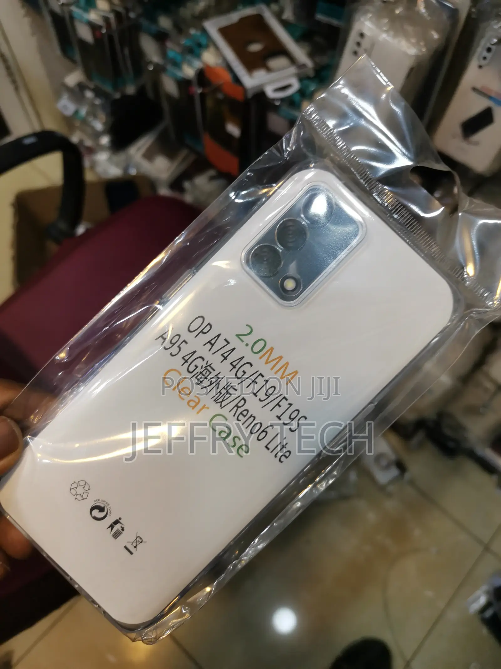 Wow Imagine Bumper Case for Oppo A74 (Clear, Flexible,