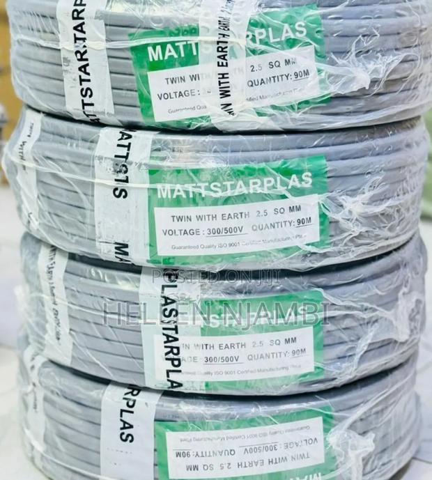 1.0mm Mattstarplass Cable With Earth - main view