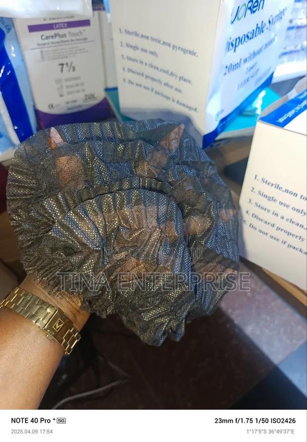 Hairnets/Nurse Caps(Black)