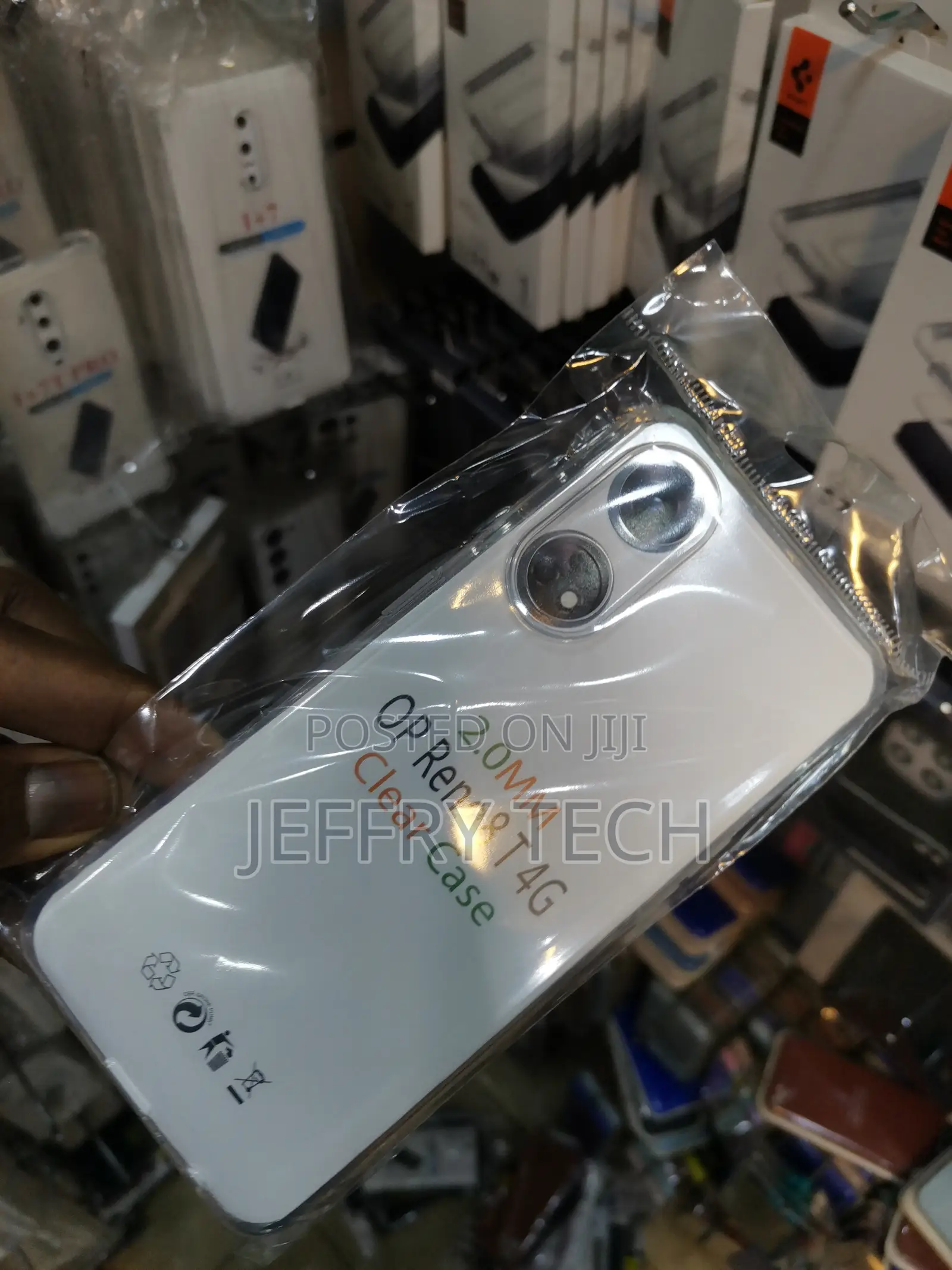 Coverage Back Cover for Oppo Reno8t 4g (Transparent, Dual