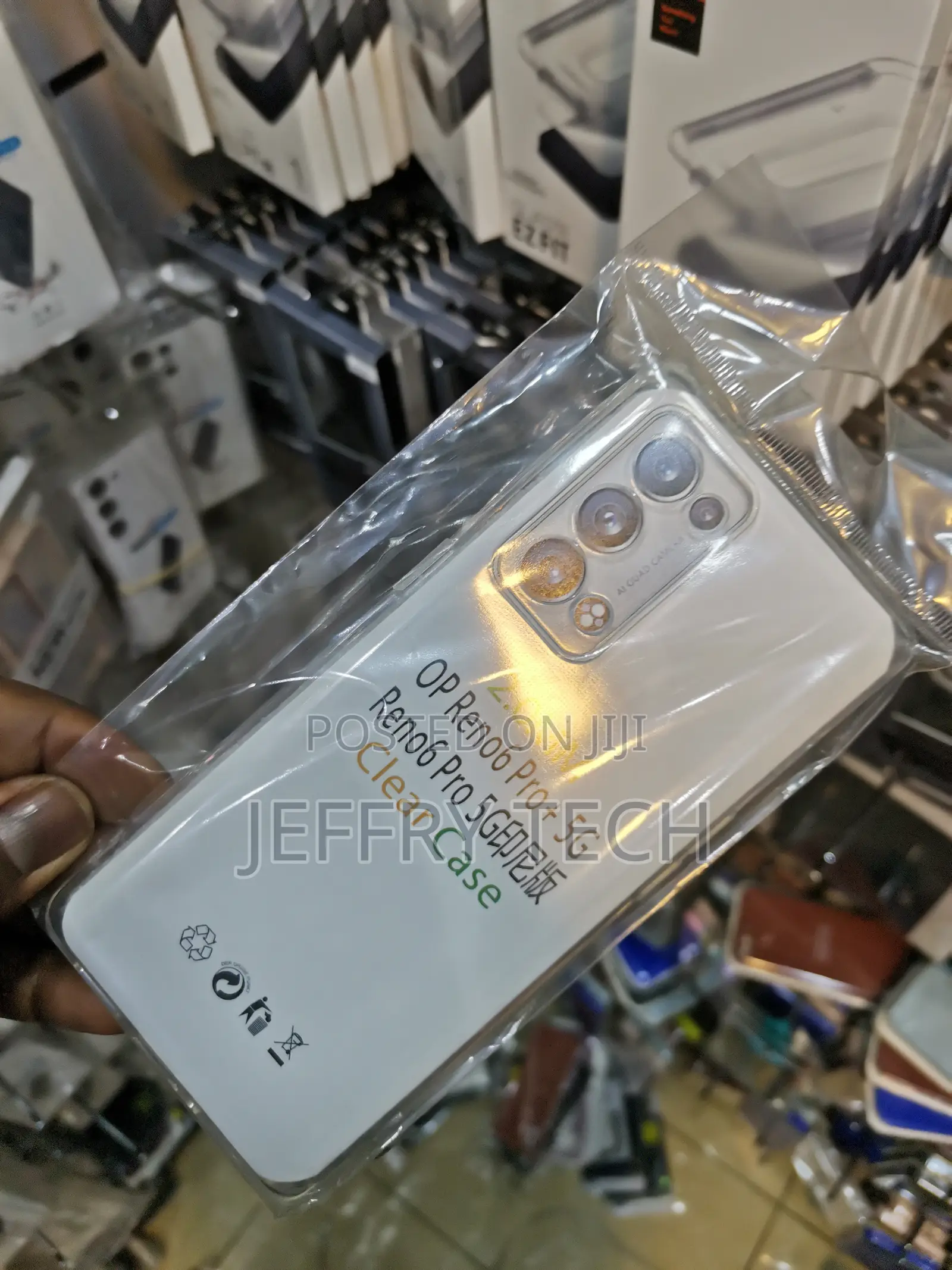 Worfox Back Cover for Oppo Reno 6 Pro 5g (Transparent,