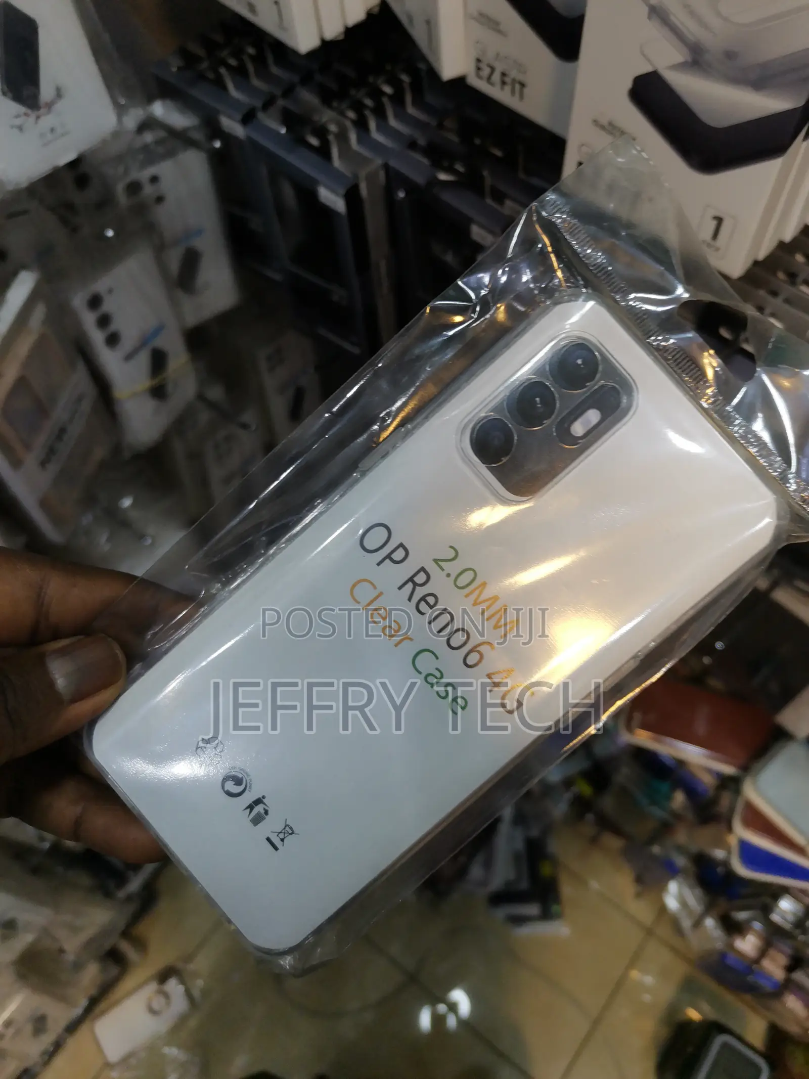 Copertina Back Cover for Oppo Reno 6 4g Clear Grip Case