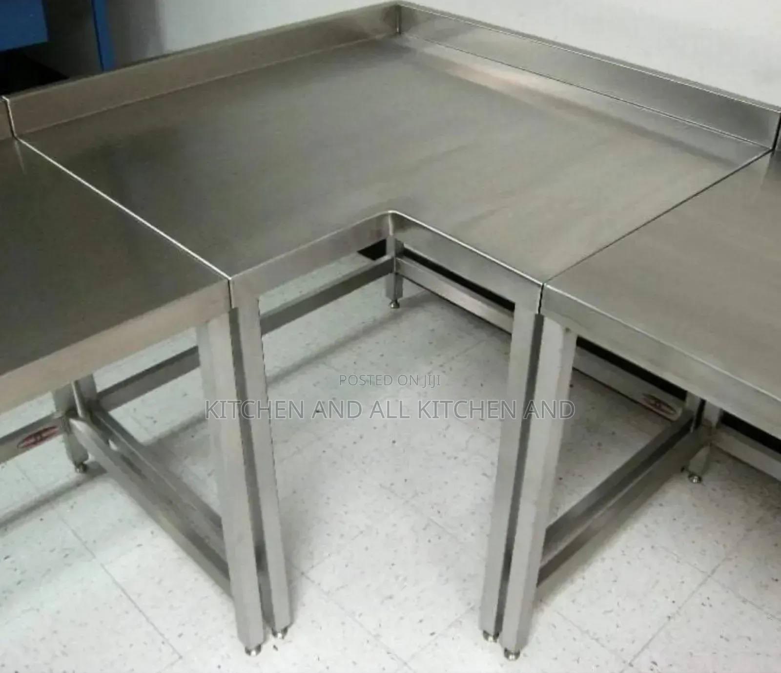 Stainless Steel Commercial Kitchen Corner Work Table