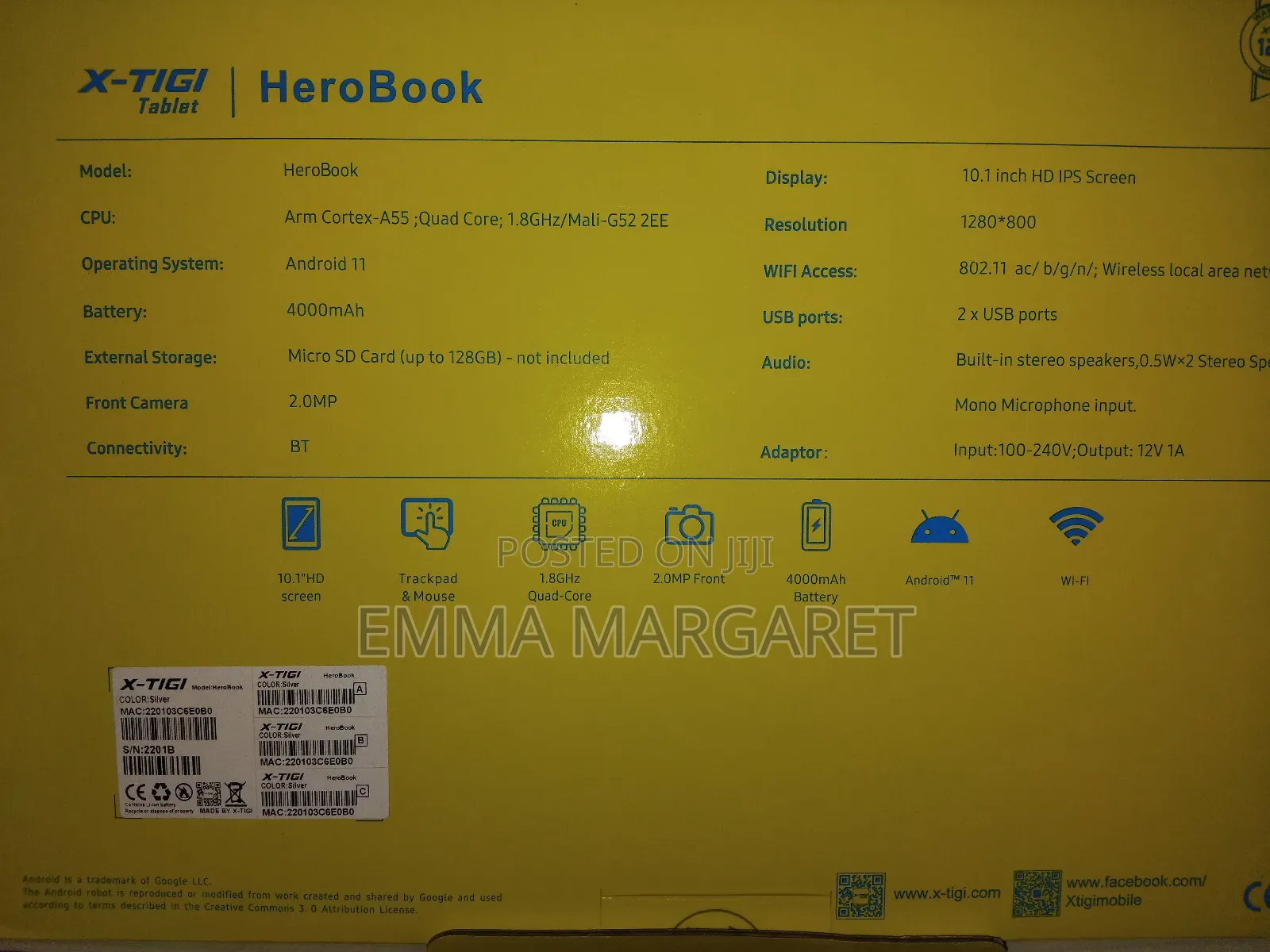 X-tigi HeroBook 64 GB Silver