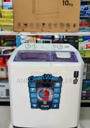 *Mika Washing Machine Twin Tub 10kg With Air Dryer Turbo