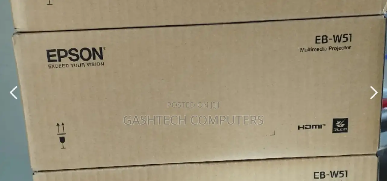 Epson Eb-W51 Projector 3lcd Technology, Wxga,