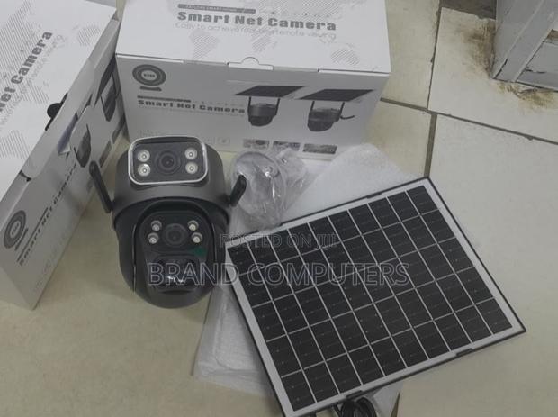 Dual Lens V380 Wifi Solar PTZ Camera 360 Degree CCTV - main view