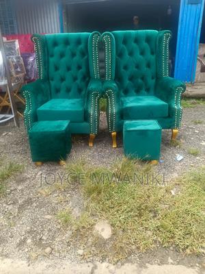 Pedicure Seats or King Seats, Plus Stools, Green - thumbnail 2