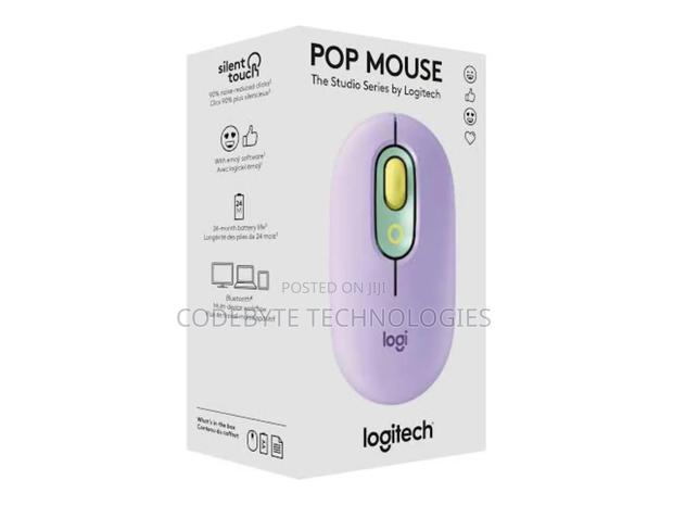 Logitech Wireless Pop Mouse With Customizable Emoji - main view