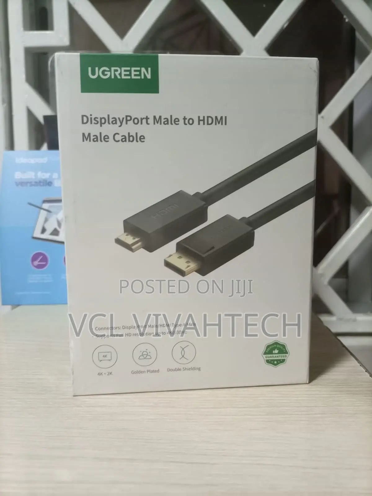 Ugreen Dp Male to Hdmi Male Cable 1m (Black)