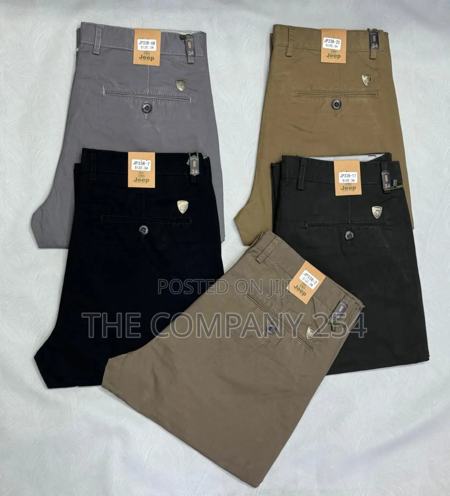 Designer Quality Men Official Casual Hard Khaki Trousers