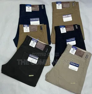 Designer Quality Men Official Casual Hard Khaki Trousers