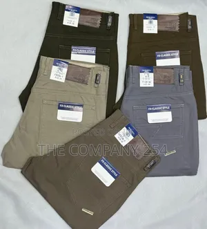 Designer Quality Men Official Casual Hard Khaki Trousers