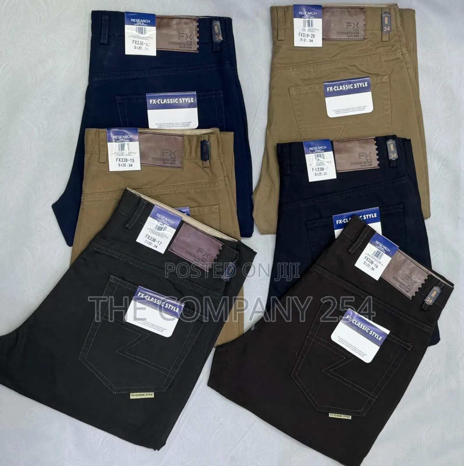Designer Quality Men Official Casual Hard Khaki Trousers