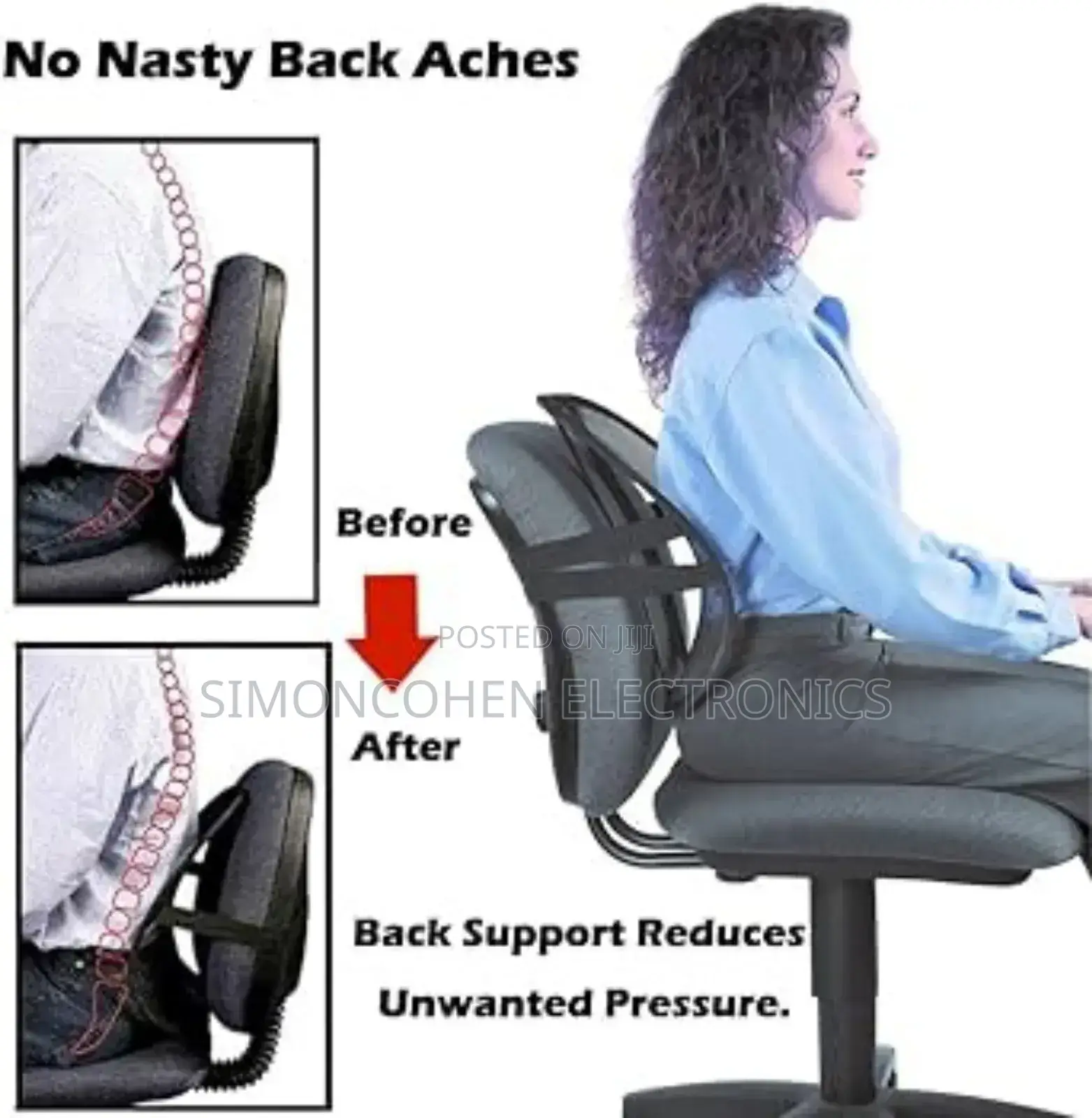 Seat Back Lumbar Support Back Rest Mesh