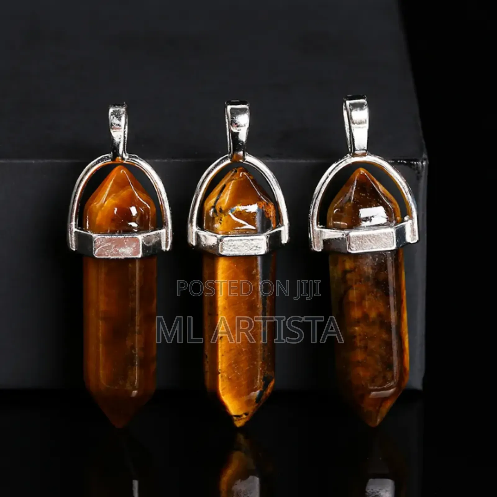 Natural Crystal Hexagonal Pendant for Necklace