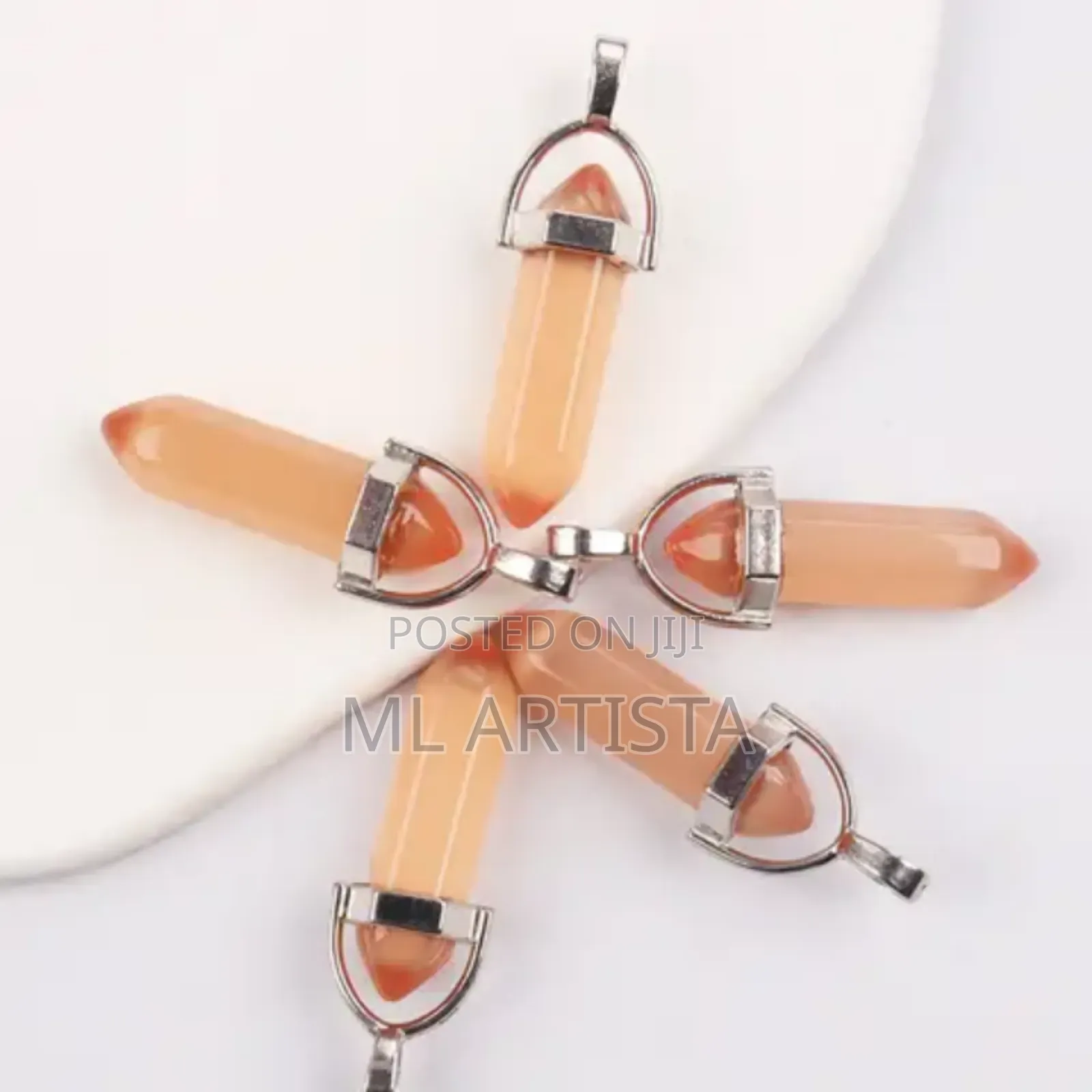 Natural Crystal Hexagonal Pendant for Necklace