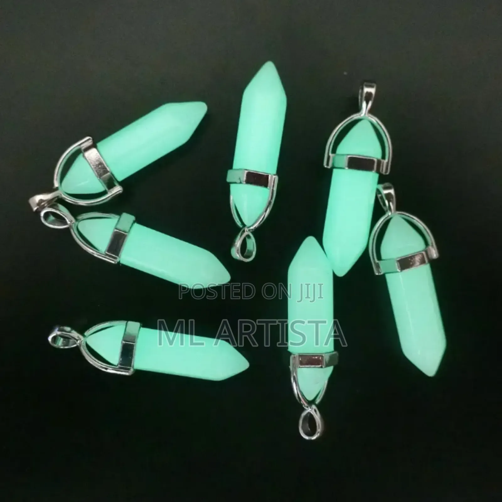 Natural Crystal Hexagonal Pendant for Necklace