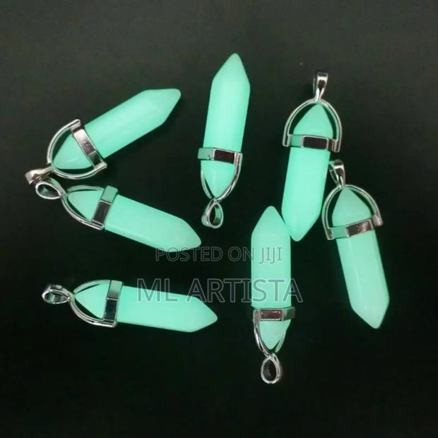 Natural Crystal Hexagonal Pendant for Necklace - thumbnail 15