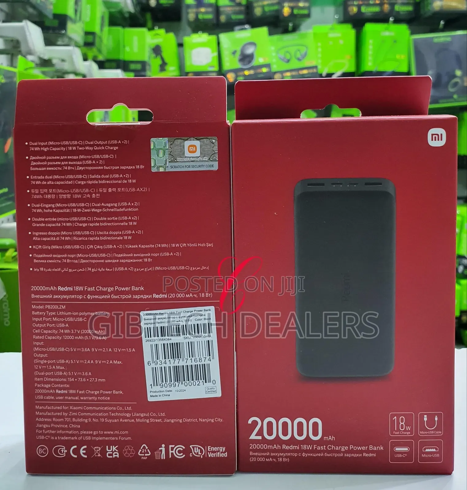 Redmi 20,000mah 18w Fast Charge Power Bank