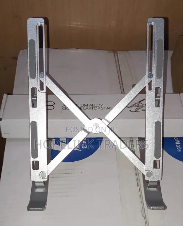 Laptop Stand, Metallic Foldable Stand - main view