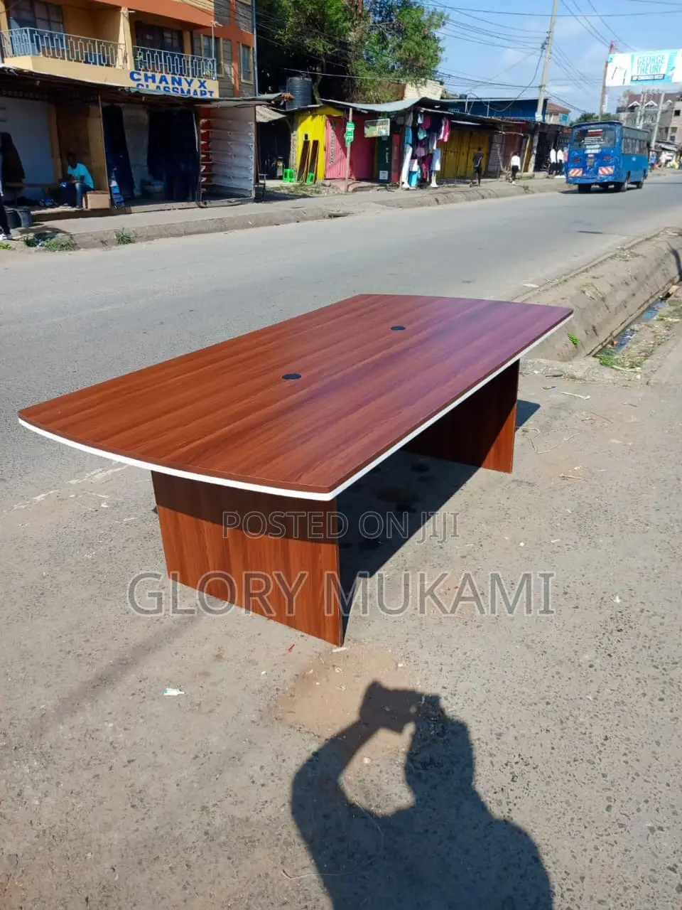 Brown Board Room Table